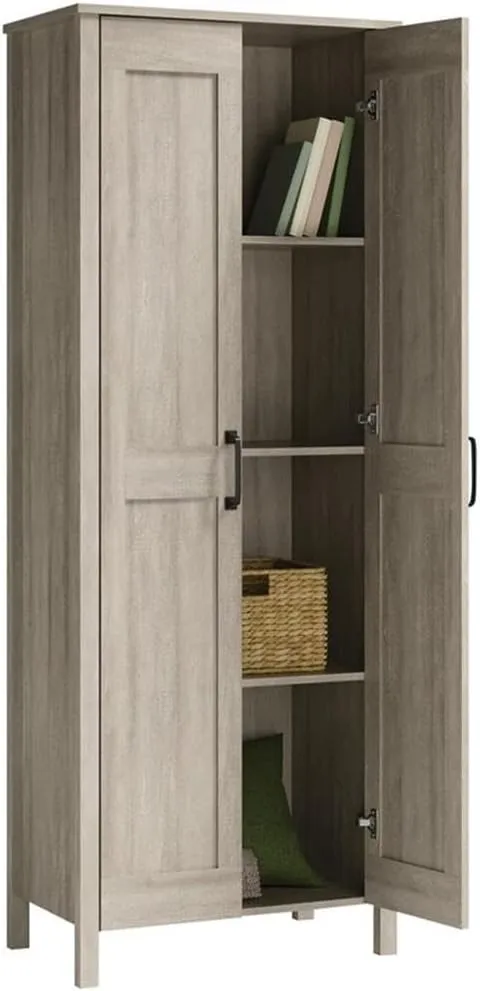 Sauder Miscellaneous Storage, Two-Door Storage Cabinet, in a Spring Maple Finish