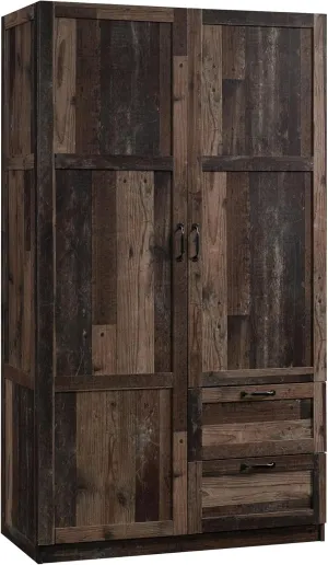 Sauder Miscellaneous Storage Wardrobe/Storage Cabinet/Pantry Cabinet, Reclaimed Pine Finish