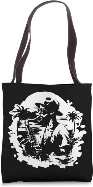 Saxophone Drawing Woodwind Instrument for Boys Tote Bag