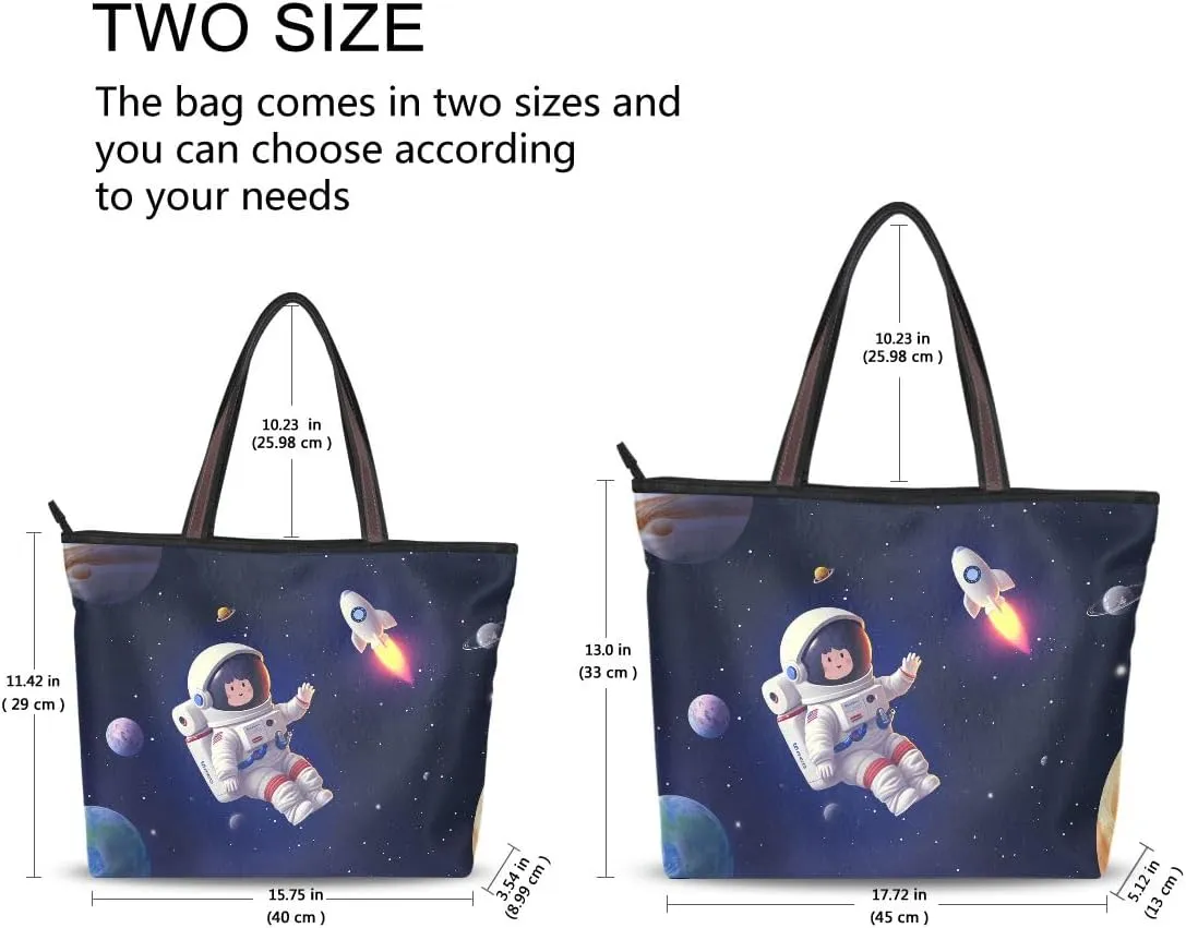 senya Astronaut Alien Shoulder Bags Large Handle Ladies Handbag