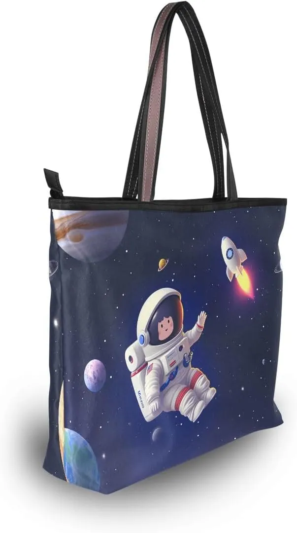 senya Astronaut Alien Shoulder Bags Large Handle Ladies Handbag