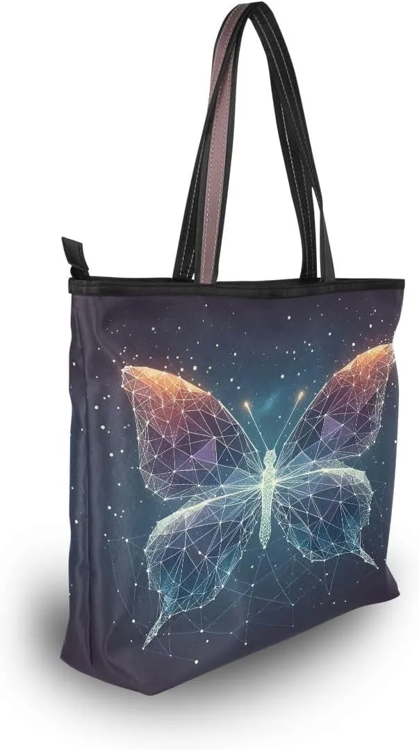 senya Butterflies Of Polygons Shoulder Bags Large Handle Ladies Handbag