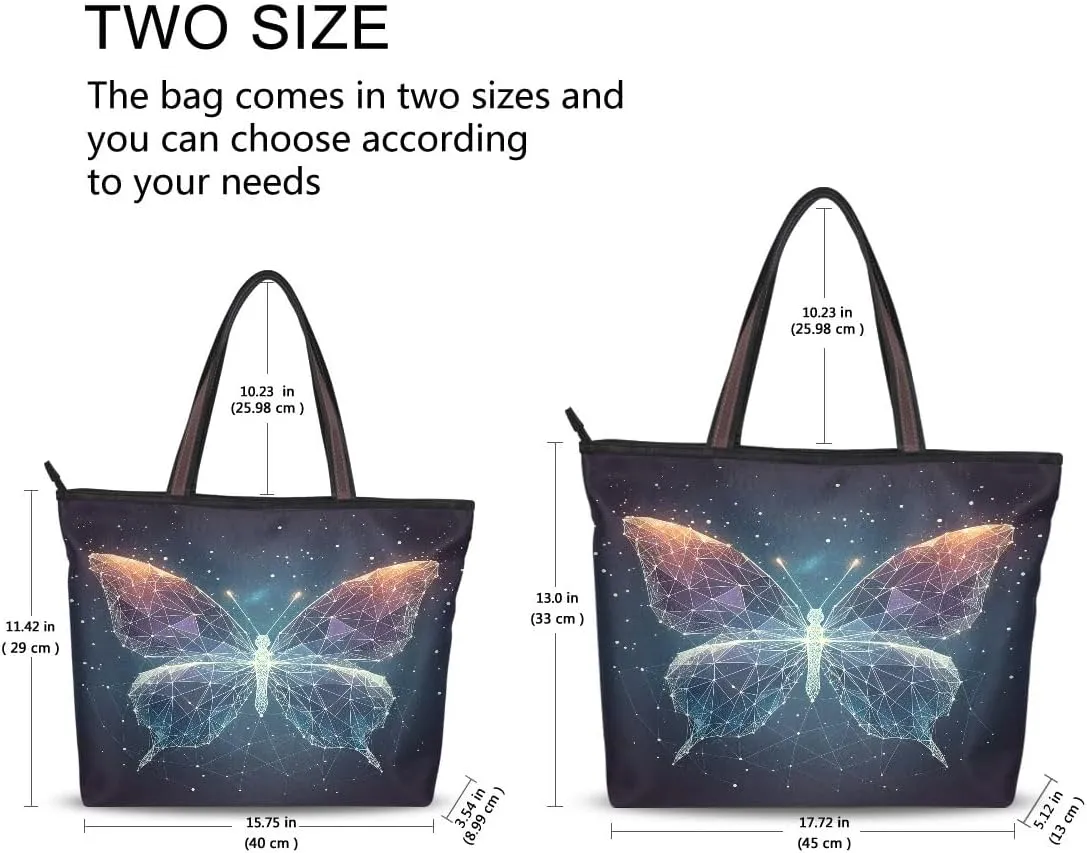 senya Butterflies Of Polygons Shoulder Bags Large Handle Ladies Handbag