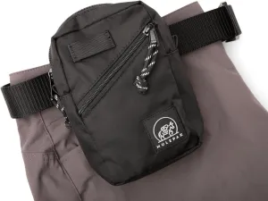 Sidecar Pouch in Night Black, 4.5"x7"x2" Lose-proof and Pickpocket Proof Safety Wallets, Outdoor Sports Belt Bags and Travel Fanny Waist Pack for Men and Women