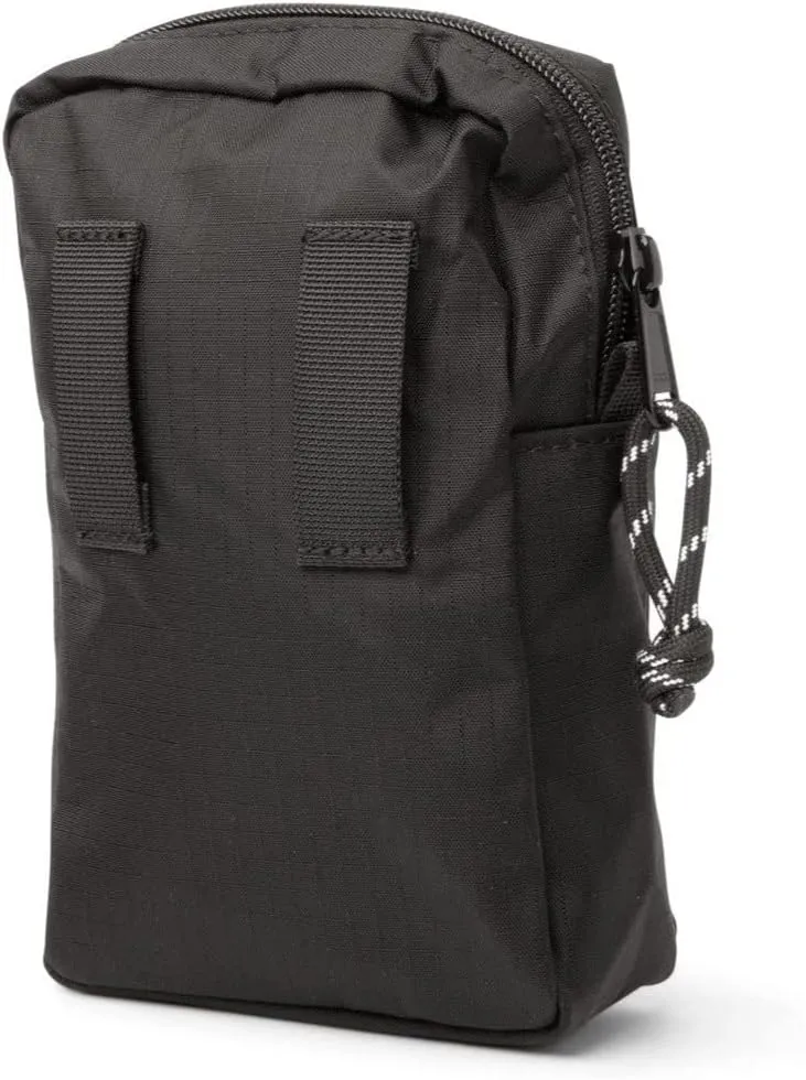 Sidecar Pouch in Night Black, 4.5"x7"x2" Lose-proof and Pickpocket Proof Safety Wallets, Outdoor Sports Belt Bags and Travel Fanny Waist Pack for Men and Women