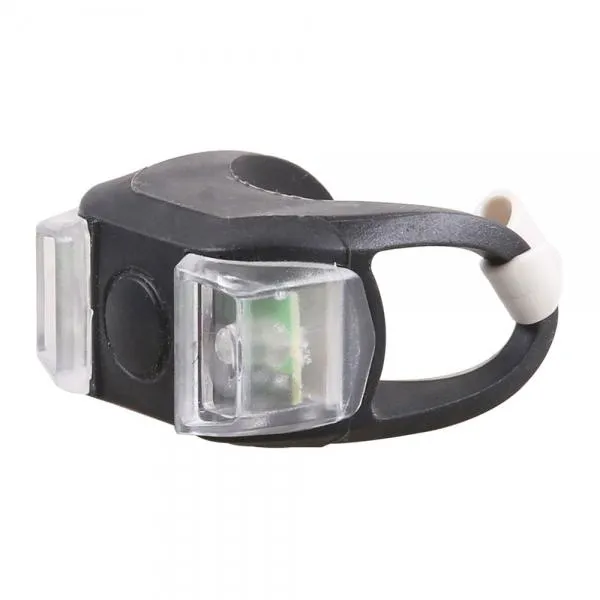 Silicone Cycling Front Rear Wheel LED Flash Flicker White Light Frog Shape Lamp Black