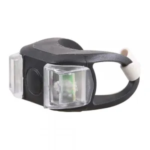 Silicone Cycling Front Rear Wheel LED Flash Flicker White Light Frog Shape Lamp Black