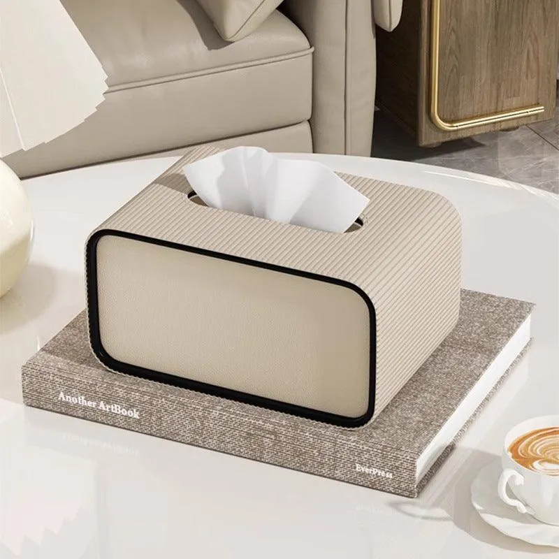Simple Miscellaneous Desktop Leather Storage Box