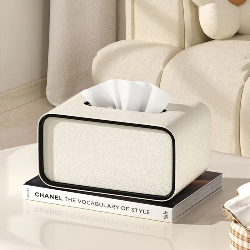 Simple Miscellaneous Desktop Leather Storage Box