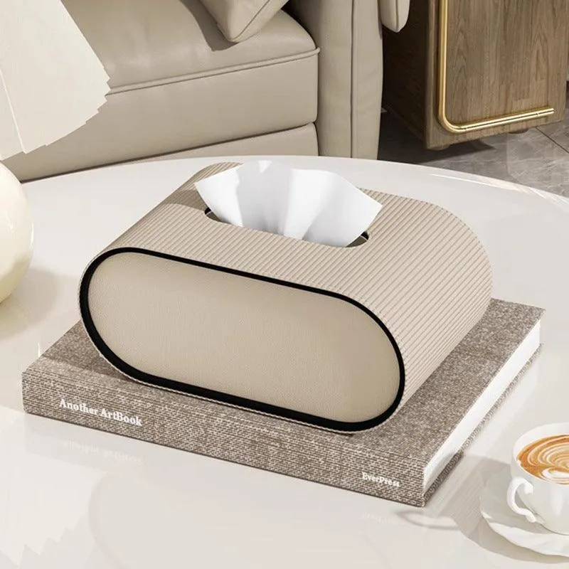 Simple Miscellaneous Desktop Leather Storage Box