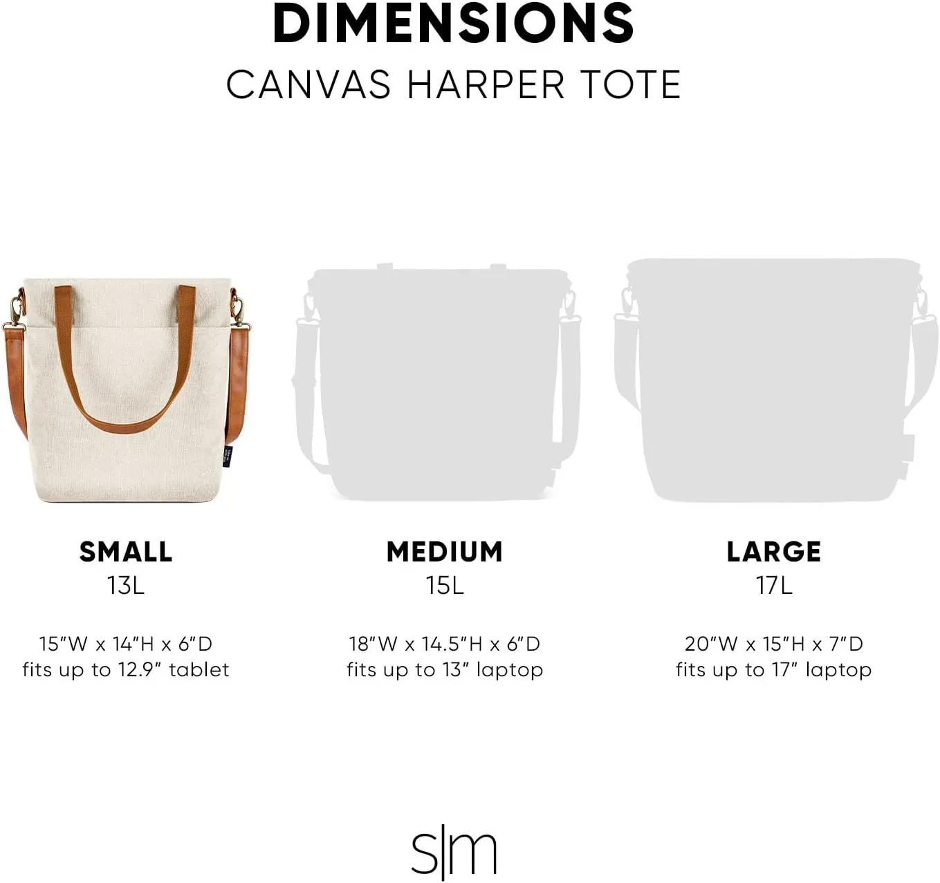 Simple Modern Canvas Tote Bag for Women