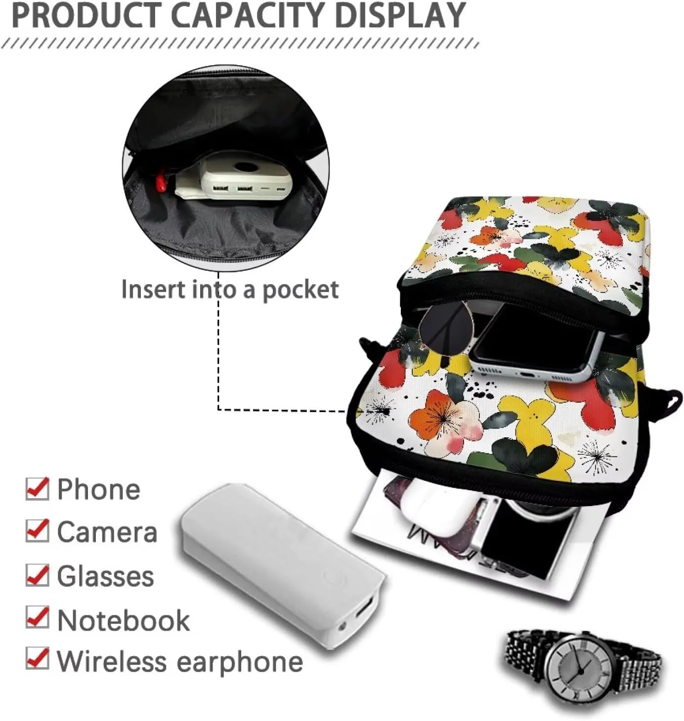 Small Small Messenger for Women Men Crossbody Bags Handbags Purses Fanny Pack Wallet Bag Coin Purse Backpack