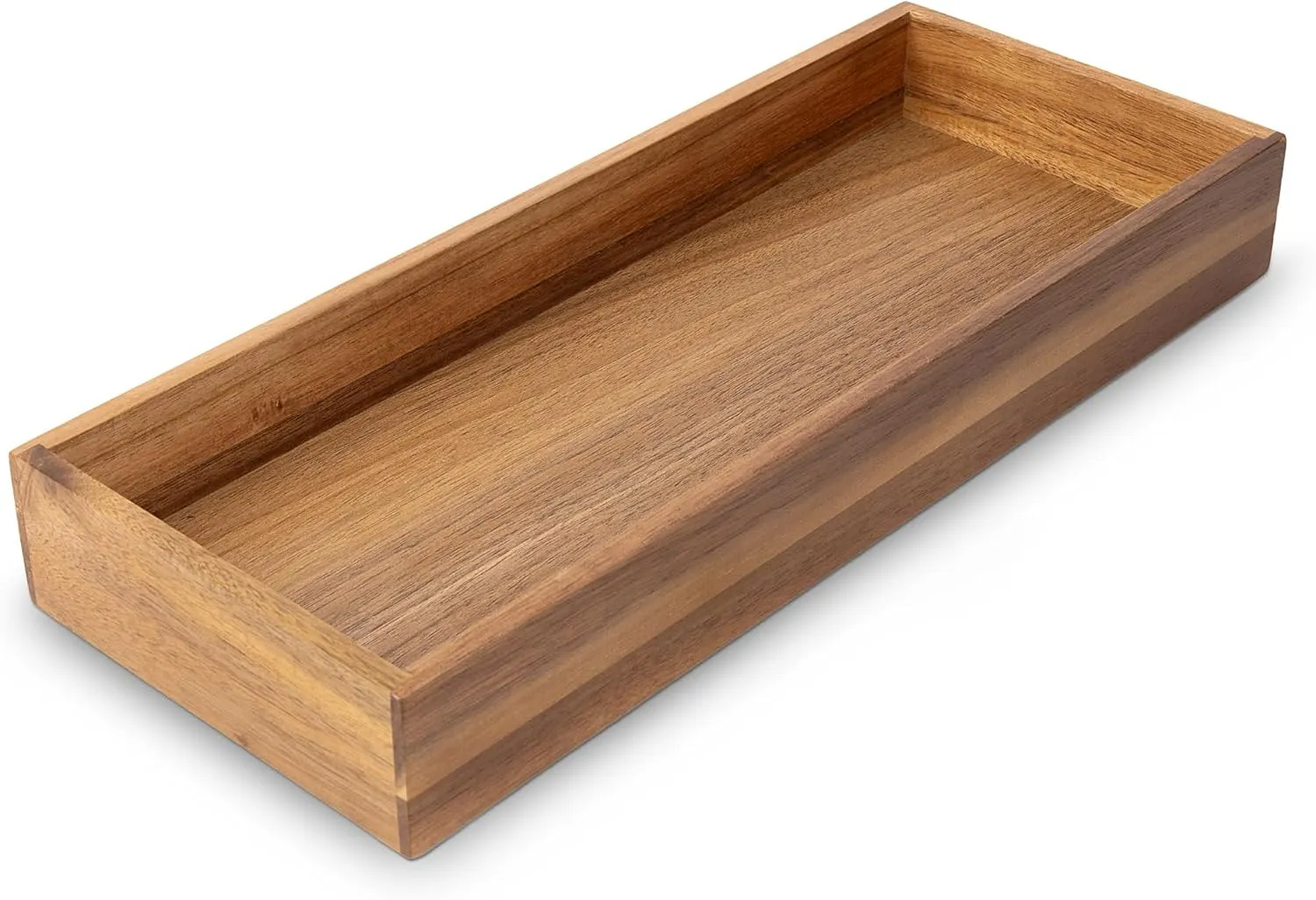 Smart Design Acacia Cutlery Tray 4" x 10" x 2"