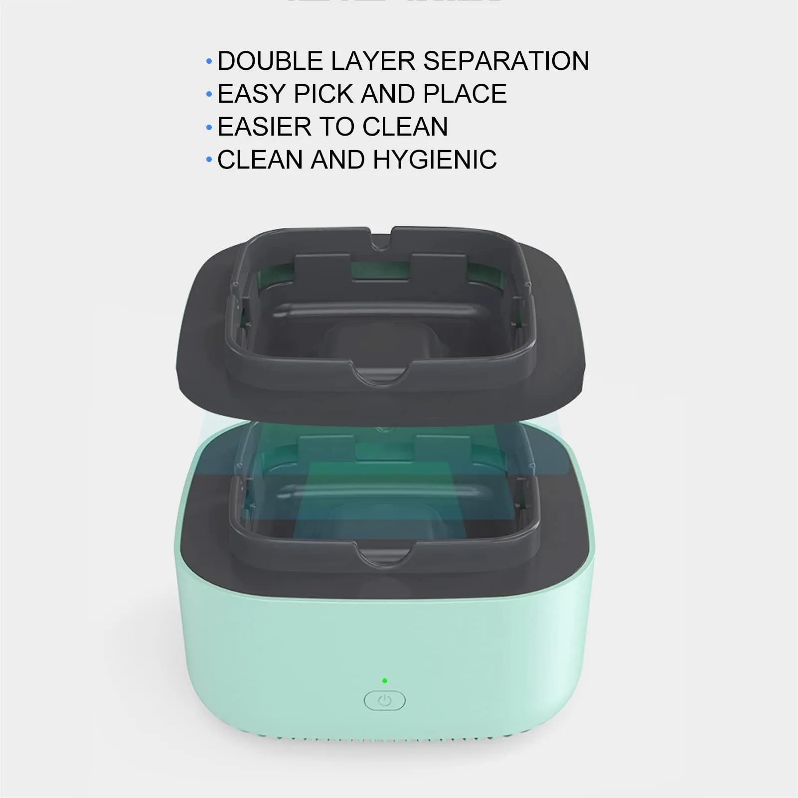 Smokeless Ashtray, Double Layer Separation Air Purifier Ashtray Automatic Timer Multiple Purification Filtration for Bedroom Office