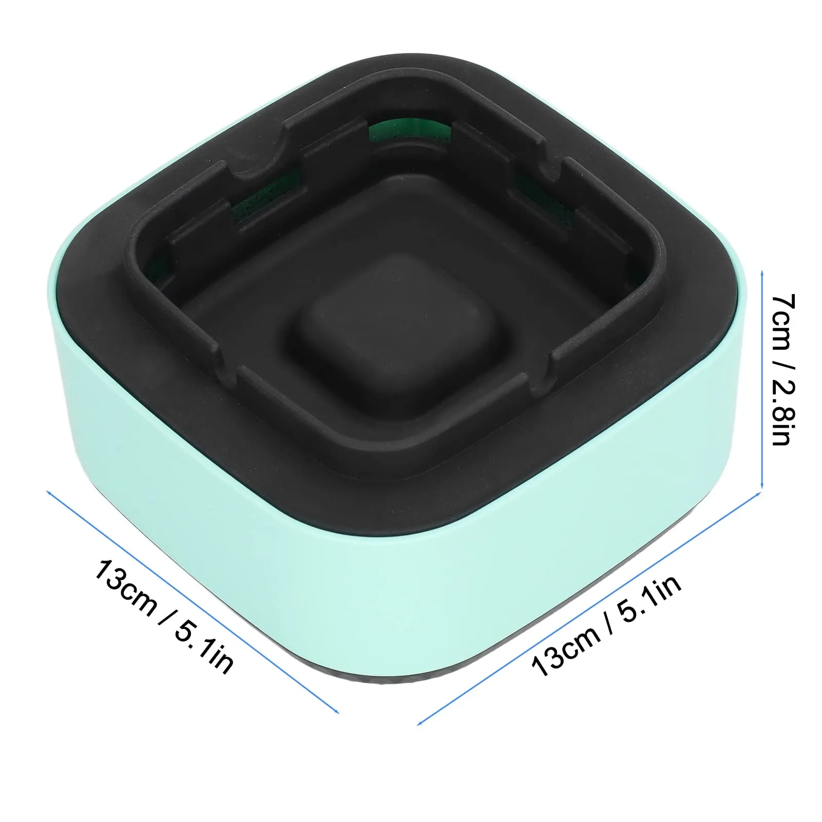 Smokeless Ashtray, Double Layer Separation Air Purifier Ashtray Automatic Timer Multiple Purification Filtration for Bedroom Office