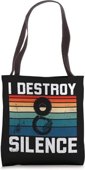 Sousaphone Tuba I Destroy Silence Sousaphone Tote Bag