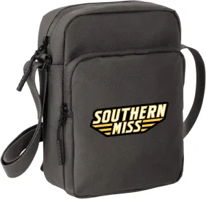 Southern Miss Travel Bag USM Golden Eagles Crossbody Sling Pack for Sports Workout Running Small Unisex Waist Pack Gray