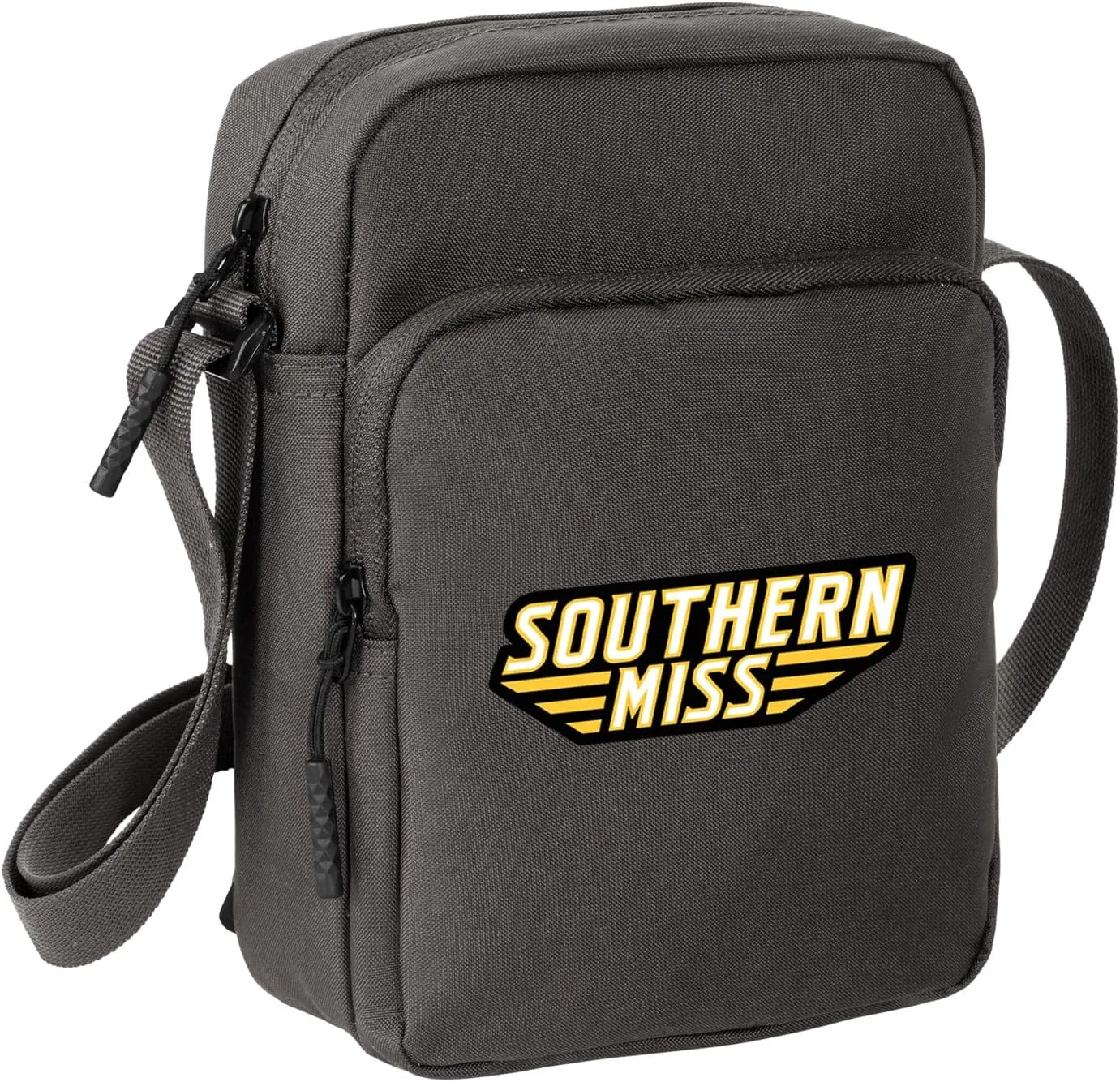Southern Miss Travel Bag USM Golden Eagles Crossbody Sling Pack for Sports Workout Running Small Unisex Waist Pack Gray