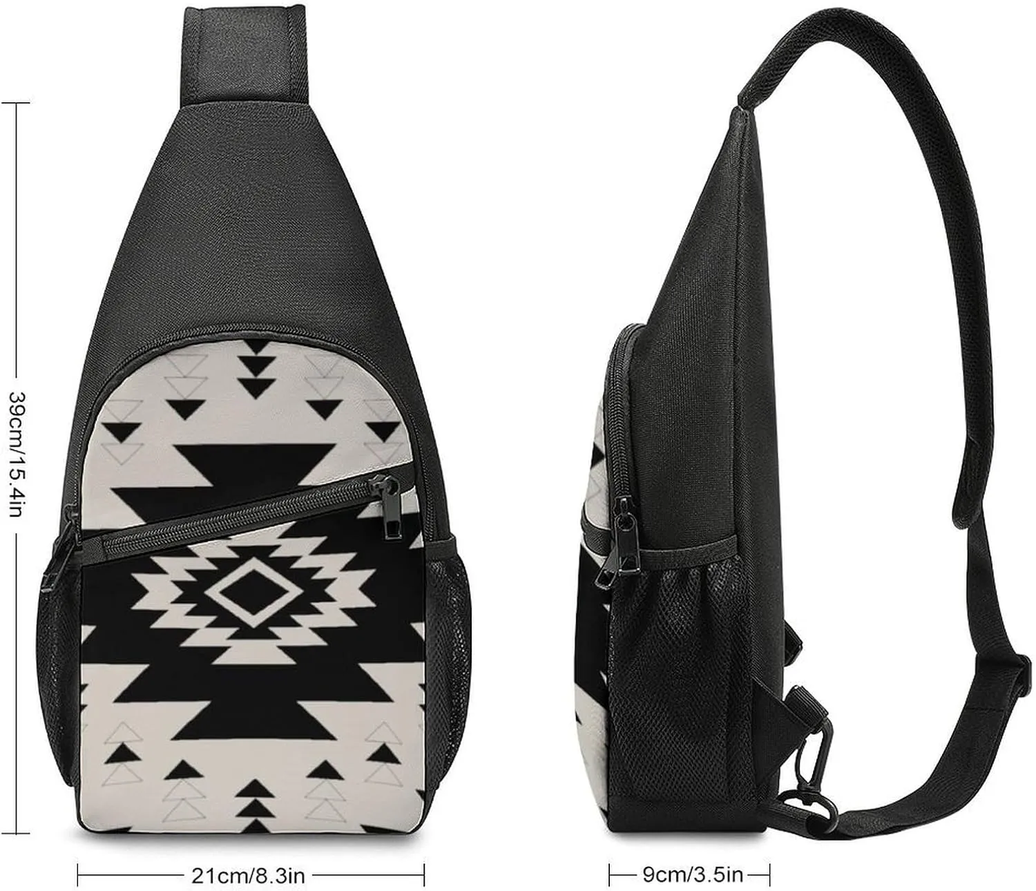 Southwest Pattern Simple And Atmospheric Large Capacity Chest Bag
