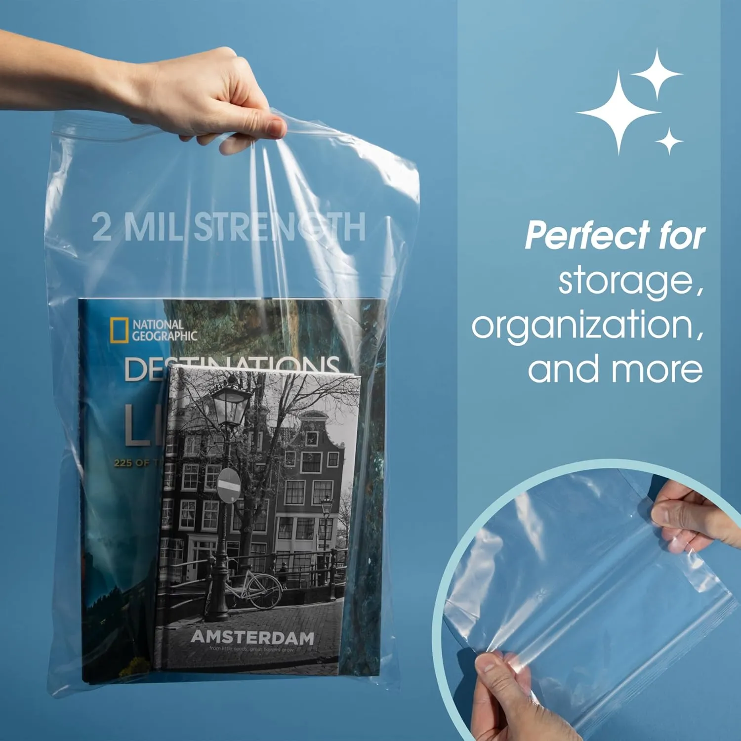 Spartan Industrial - 13” X 18” (500 Count) 2 Mil Clear Reclosable Zip Plastic Poly Bags with Resealable Lock Seal Zipper