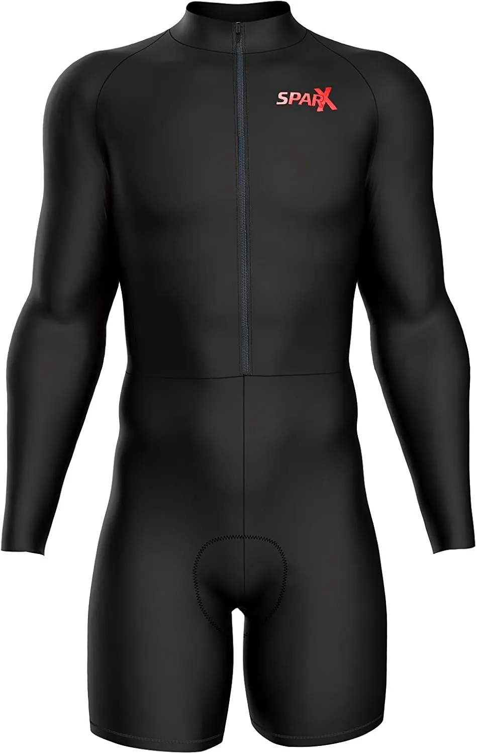 Sparx Long Sleeve Cycling Skinsuit Pro Team Bicycle Suit Bike Racing Suit Cycle Kit 3D Pad