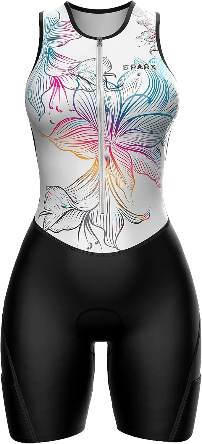 Sparx Women Triathlon Suit Tri Short Racing Cycling Swim Run
