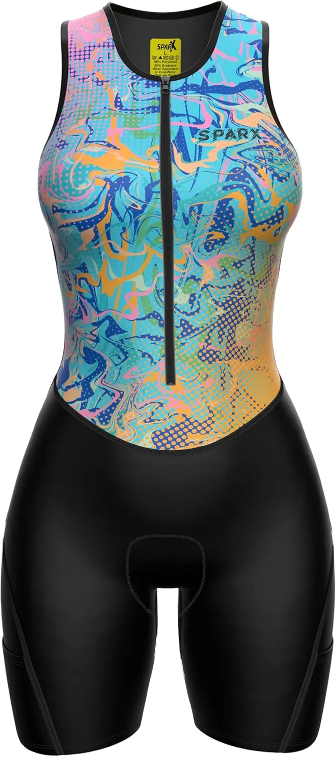 Sparx Women Triathlon Suit Tri Short Racing Cycling Swim Run