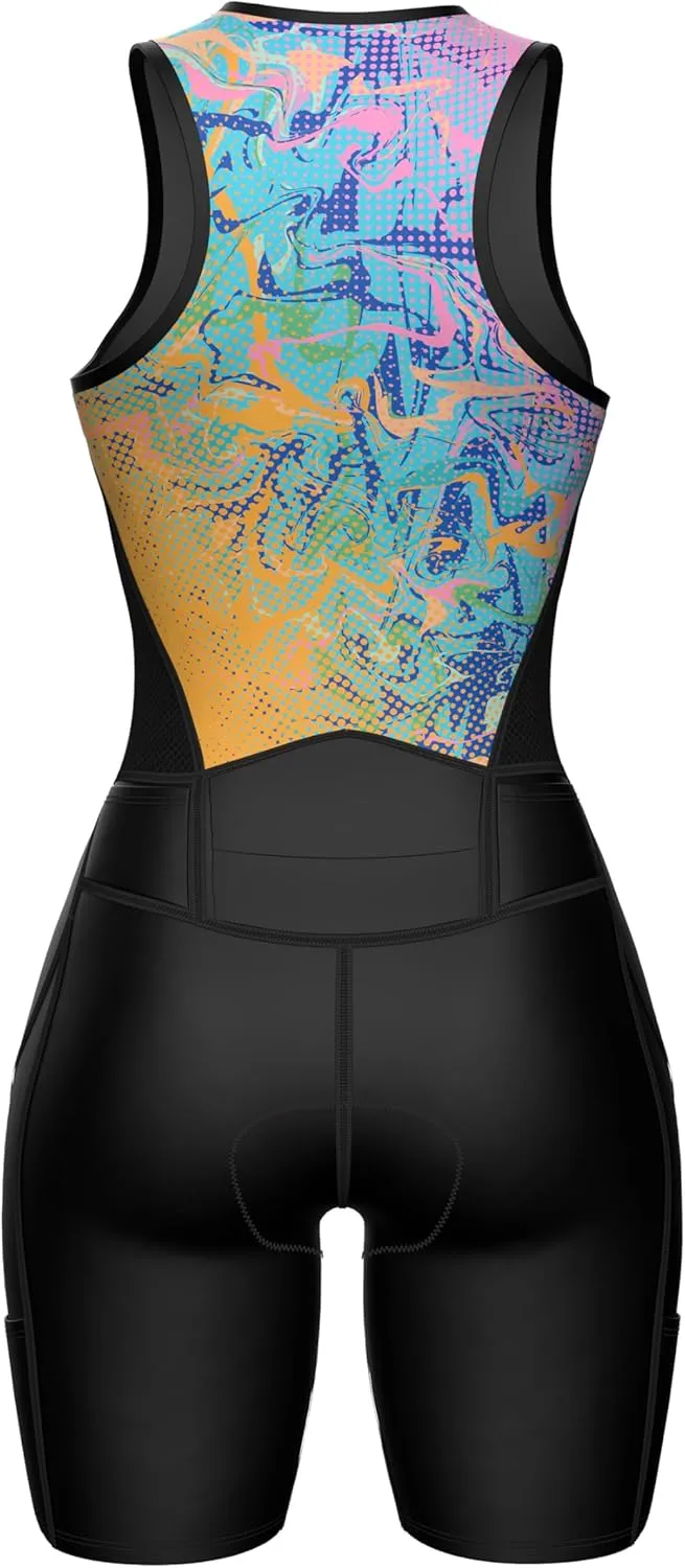 Sparx Women Triathlon Suit Tri Short Racing Cycling Swim Run