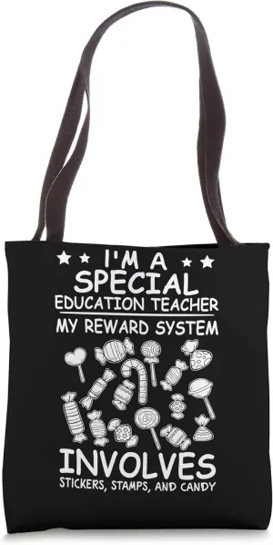 Special Education Teacher: Reward System Involves Stickers Tote Bag