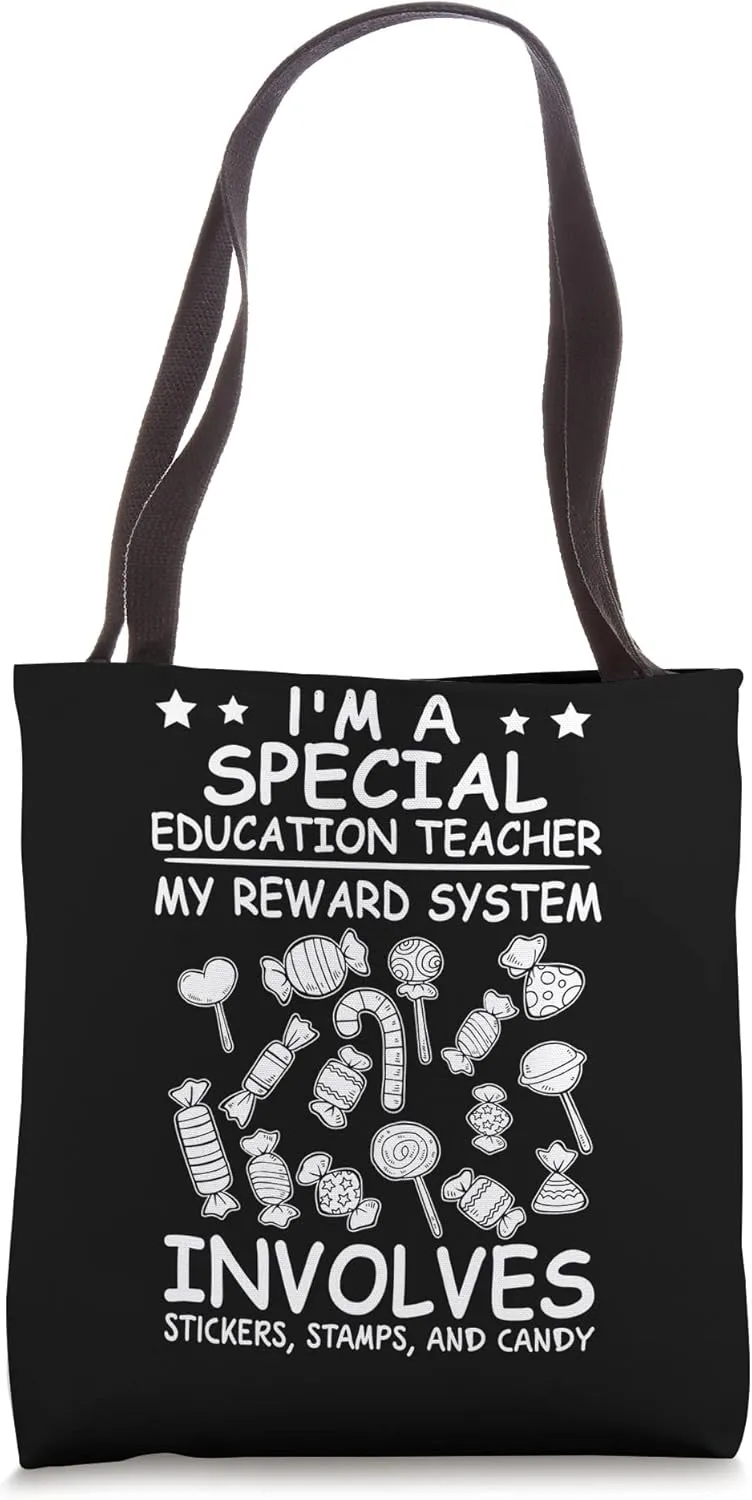 Special Education Teacher: Reward System Involves Stickers Tote Bag