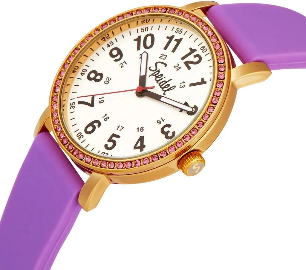 Speidel Original Scrub Watch™ for Nurse, Medical Professionals and Students – Various Medical Scrub Colors, Easy Read Dial, Military Time with Second Hand, Silicone Band, Water Resistant