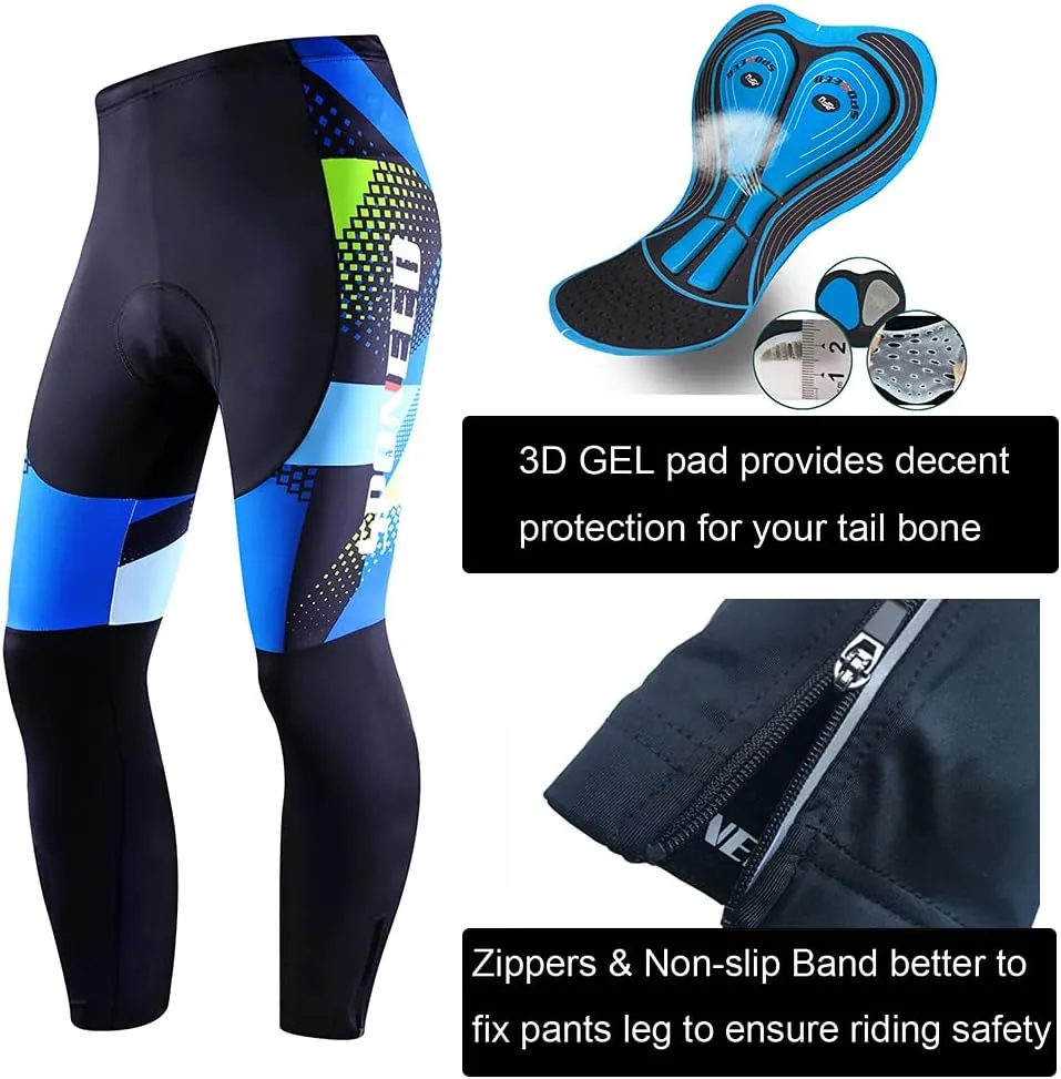 sponeed Cycling Clothes for Men Long Sleeve Mountain Bike Road Bicycle Shirt Jerseys Padded Pants Biking Outfits