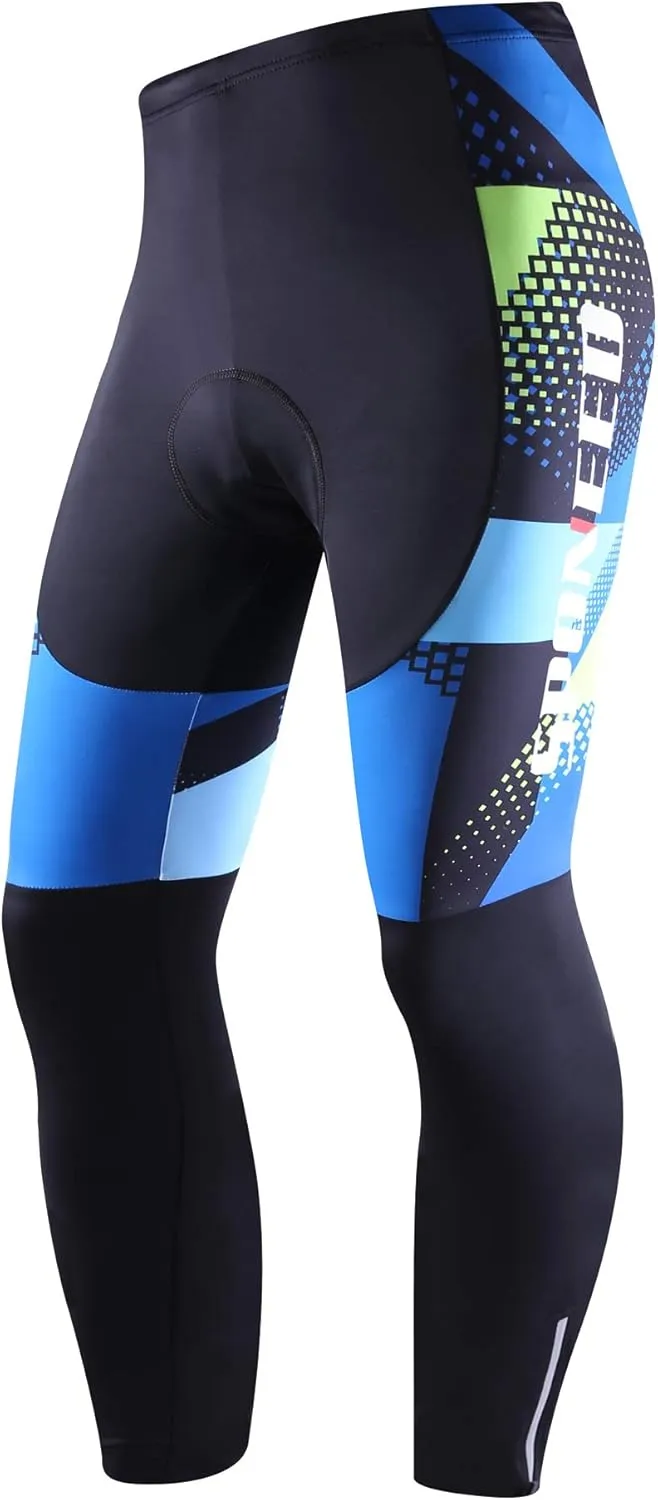 sponeed Cycling Clothes for Men Long Sleeve Mountain Bike Road Bicycle Shirt Jerseys Padded Pants Biking Outfits