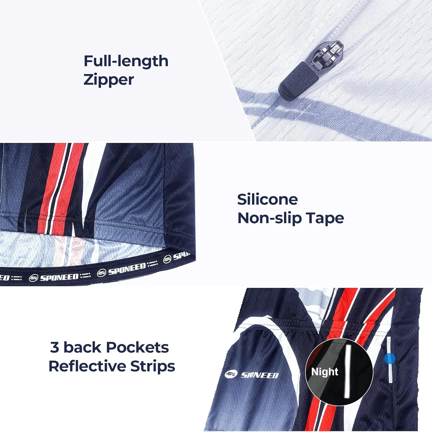 sponeed Cycling Jersey Short Sleeve Suits Men Bike Clothing Road Bicycle Shorts Padded Outfits