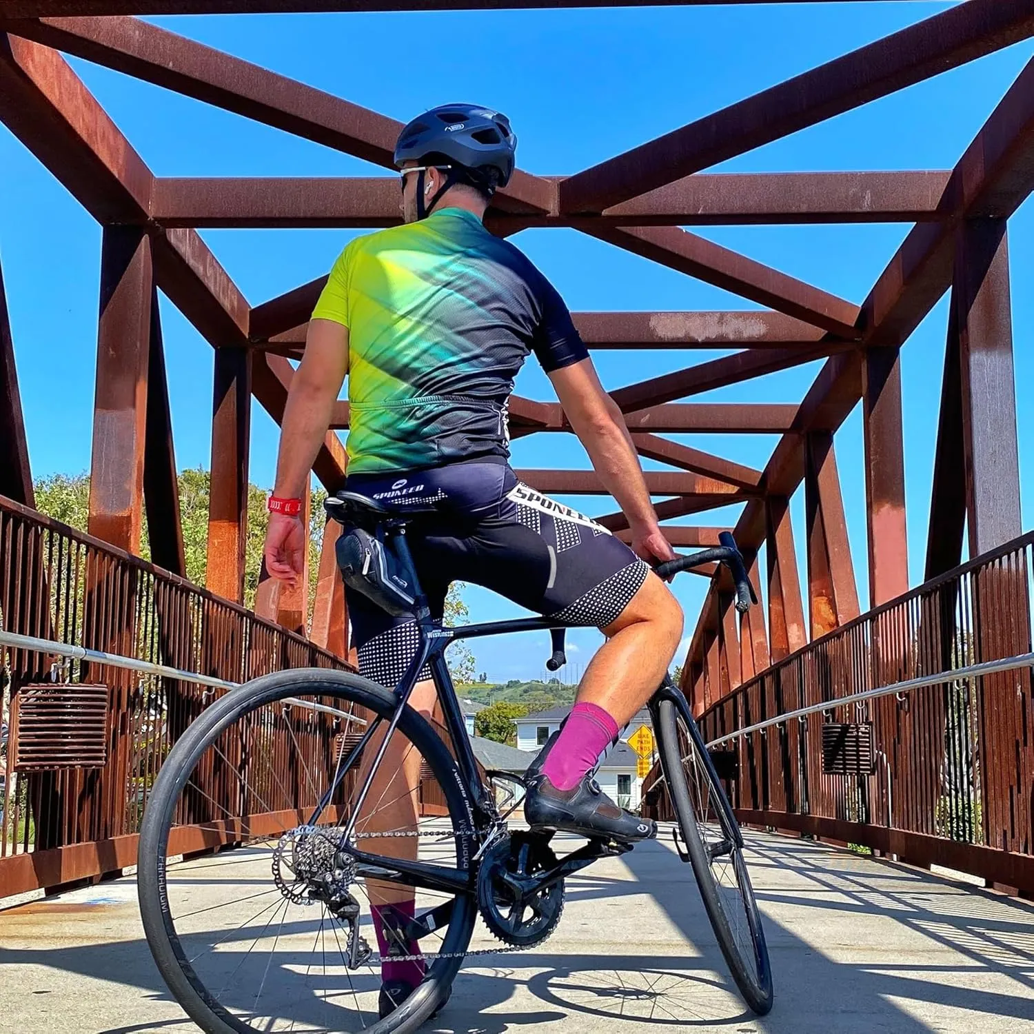 sponeed Cycling Jersey Short Sleeve Suits Men Bike Clothing Road Bicycle Shorts Padded Outfits