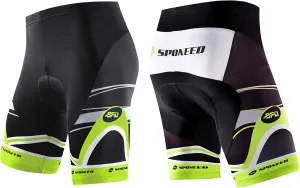 sponeed Men's Cycle Shorts Biking Pants Gel Padding Bicycle Ride Bottoms for Road Bikie