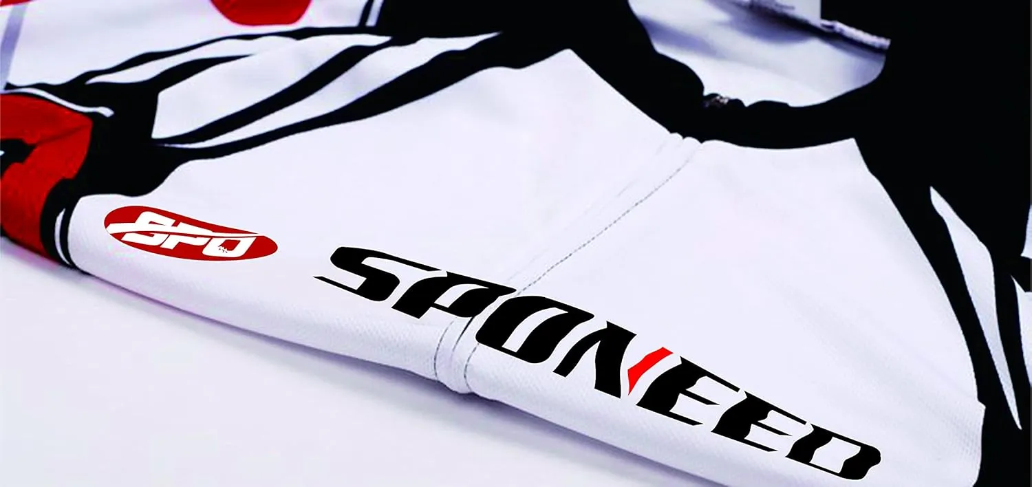 sponeed Men's Cycling Jerseys Tops Biking Shirts Short Sleeve Bike Clothing Full Zipper Bicycle Jacket with Pockets