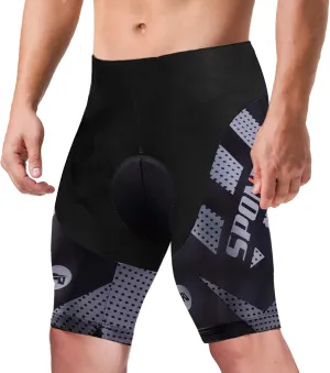 sponeed Men's Cycling Padded Shorts Men Bike Short Pants Cycle Spandex Tights Biking Wear