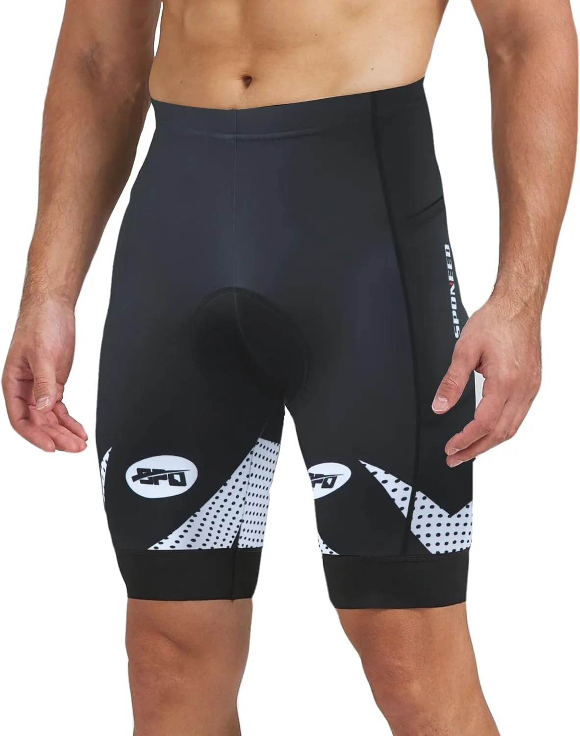 sponeed Men's Cycling Shorts Padded Bicycle Riding Pants Bike Biking Clothes Cycle Wear Tights