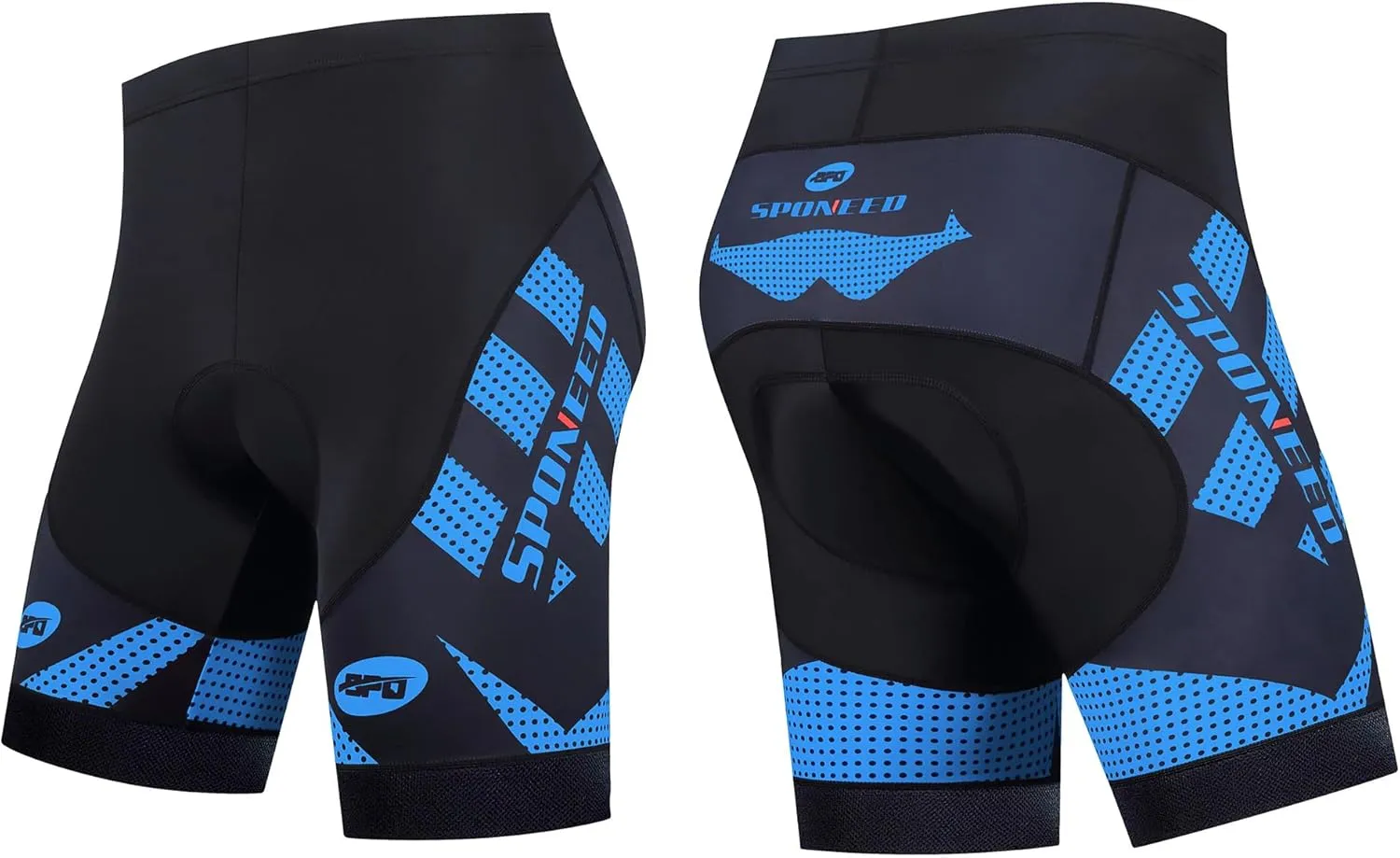 sponeed Men's Cycling Shorts Padded Bicycle Riding Pants Bike Biking Clothes Cycle Wear Tights