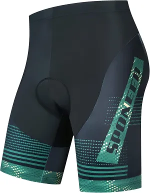 sponeed Men's Cycling Shorts Padded Bicycle Riding Pants Bike Biking Clothes Cycle Wear Tights