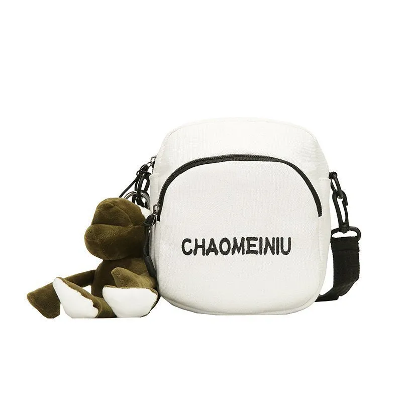 Spring Letters Canvas Fresh Sweet Fashion Crossbody Bags