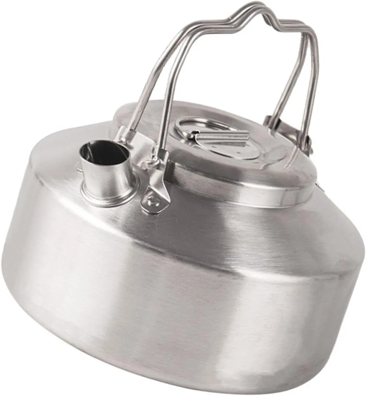 Stainless Steel Kettles Outdoor Camping Kettles Aluminum Water Portables Pots for Outdoor Hiking Backpacking