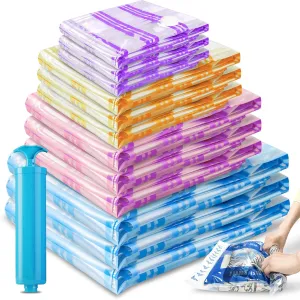 Storage Master Vacuum Storage Bags for Clothes, 35 Airtight Vacuum Seal Space Saver Bags for Clothing Blankets and Comforters (35 Pack)