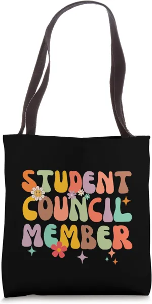 Student Council Member World Student Day, Cute Groovy Tote Bag
