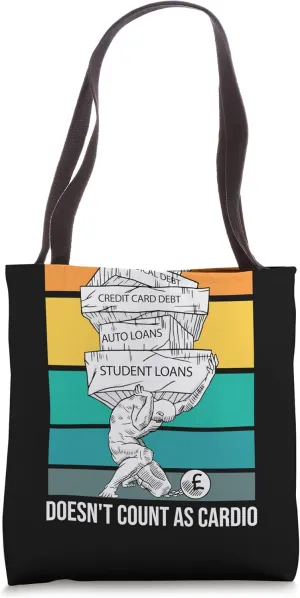 Student Loans Swimming in Debt Funny College Mortgage Credit Tote Bag