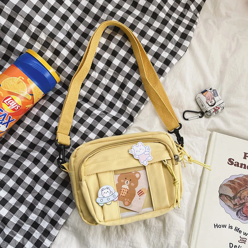 Summer Korean Style Simple Cute Funny Crossbody Bags