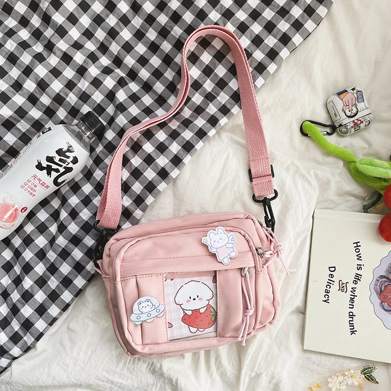 Summer Korean Style Simple Cute Funny Crossbody Bags
