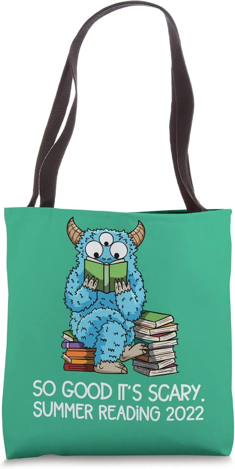 Summer Reading 2022 Monster Quote Reader Librarian Prize Tote Bag
