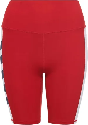 Superdry Womens Active Lifestyle Cycle Short, Elasticated Waistband Varsity Red Size 10